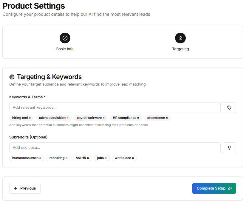 Smart Keyword & Intent Tracking